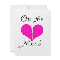 on the mend custom announcement