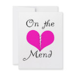 on the mend custom announcement
