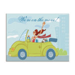 On the Move Moving Announcement Postcard