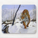 On the prowl, Siberian Tiger Mousepads