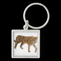 "On The Prowl" Square Keychain