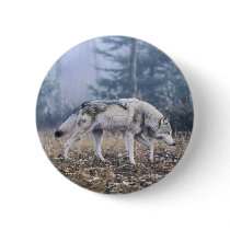 On the Prowl Timber Wolf buttons by natureswild On the Prowl Timber Wolf buttons