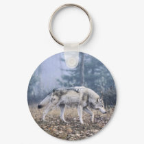 On the Prowl Timber Wolf keychains