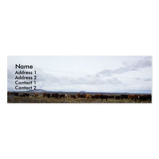 On the Range Profile Cards Business Card Templates