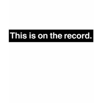 On the Record t-shirts