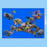 On The Reef-Aquarium Scene by FishTs.com Greeting Card