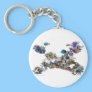 On The Reef-Aquarium Scene by FishTs.com Keychain