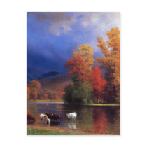 On the Saco - Albert  Bierstadt Postcards