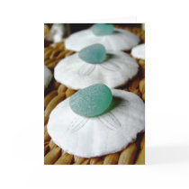 On The Sand Greeting Card by LHSeaglass On The Sand Greeting Card