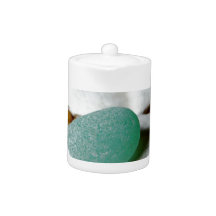 On The Sand Teal Sea Glass