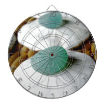 On The Sand Teal Sea Glass Dart Boards