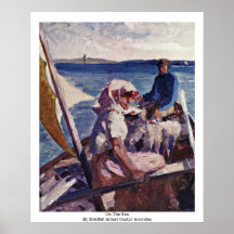 On The Sea By Edelfelt Albert Gustav Aristides Print