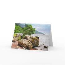 On the shores of Loch Ness with the monster Card
