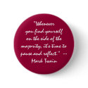 "on the side of the majority? pause and reflect" buttons