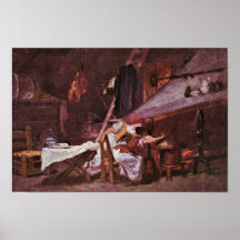 On The Stove By Fragonard Jean-Honoré (Best Qualit Poster