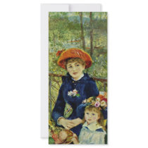 On The Terrace,  By Pierre-Auguste Renoir Full Color Rack Card
