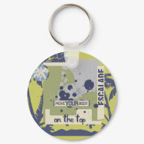 On the Top Rock Climbing Tshirts and Gifts keychains by HotGraphicTshirts On the Top Rock Climbing Tshirts and Gifts keychains