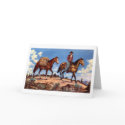 "On the Trail" Western Christmas Card