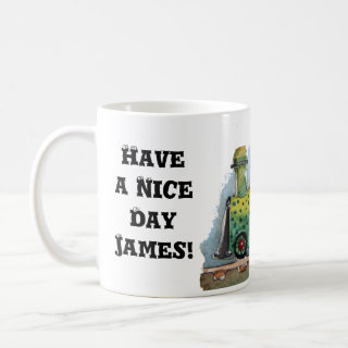 On the train mug