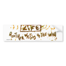 on the wall bumper stickers