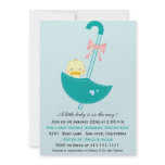 On the way - baby shower invitations(baby blue)