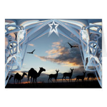 On the way to Bethlehem Greeting Card