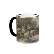 On the Way to the Horse Fair Coffee Mugs