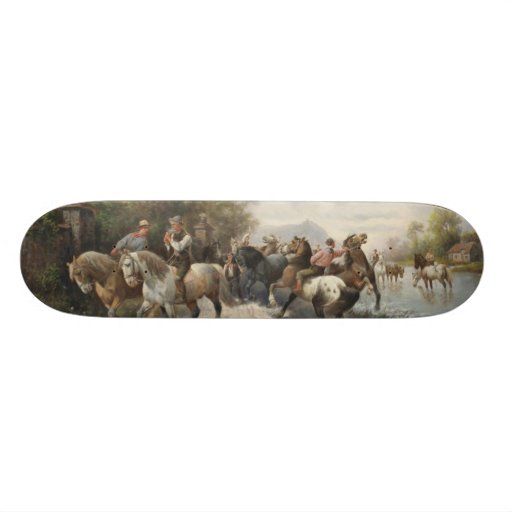 On the Way to the Horse Fair Skateboard Decks