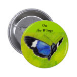 On the Wings aceo Butterfly Button buttons