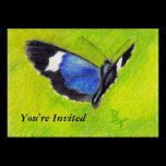 On the Wings aceo Butterfly Invitation invitations