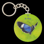 On the Wings aceo Butterfly Keychain keychains