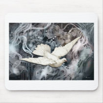 ON THE WINGS OF A DOVE MOUSE PAD