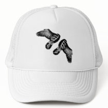 On the Wings of an athlete Running gift Hats