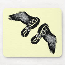 On the Wings of an athlete Running gift Mousepad