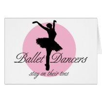 On Their Toes Greeting Cards