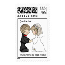 On this day Wedding postage stamps