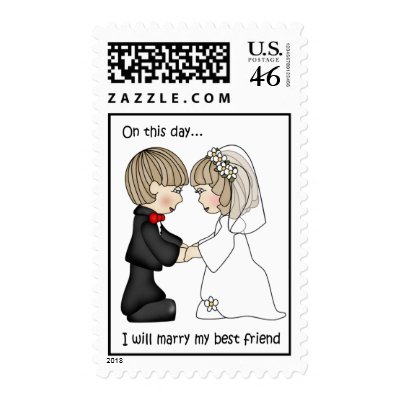 On this day Wedding postage stamps