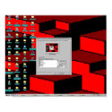 on top of my desk (print) by hen2busi on top of my desk (print)
