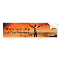 On Top of the Mountain Bumper Sticker