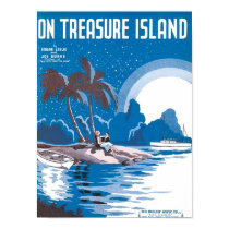 On Treasure Island Vintage Songbook Cover posters