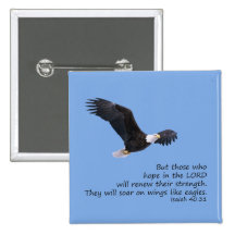 On Wings Like Eagles Button