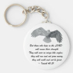 On wings like Eagles - Is 40:31 Key Chain