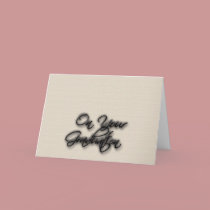 On Your Graduation - Text Fancier cards
