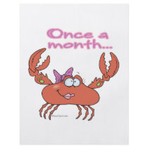 once a month crabby crab girl flyers