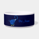 Once in a blue Elephant Dog Food Bowls
