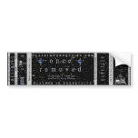 "Once Removed" Ticket Bumpersticker Bumper Stickers
