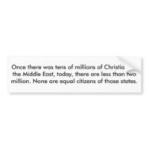 Once there was tens of millions of Christians bumper stickers