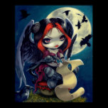 Once Upon a Midnight Dreary ART PRINT gothic fairy