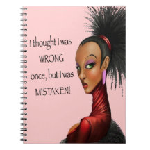 Once upon a time I THOUGHT pink Notebook