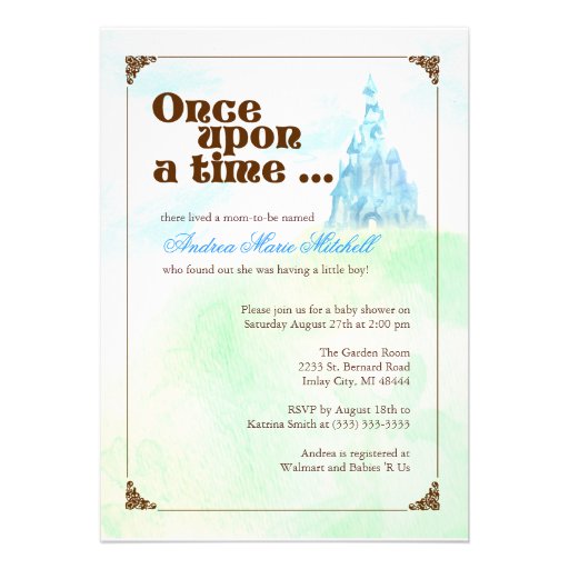 Once Upon a Time Invitation